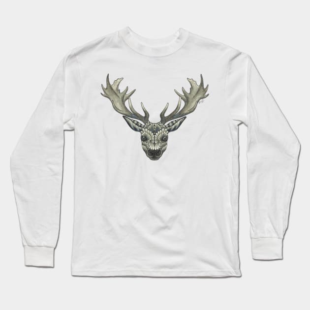 Masked Stag Long Sleeve T-Shirt by SamuelJ